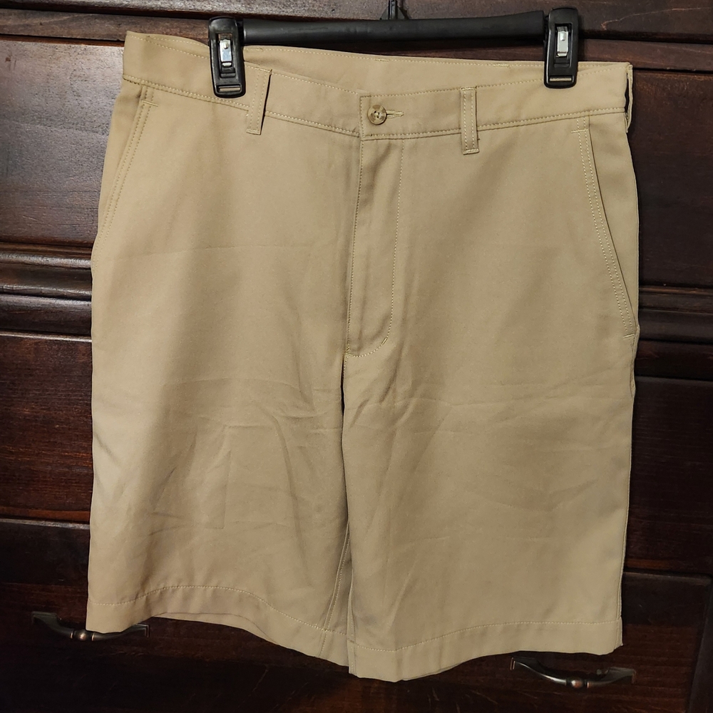 PGA Tour Men's Tan Flat Front Shorts